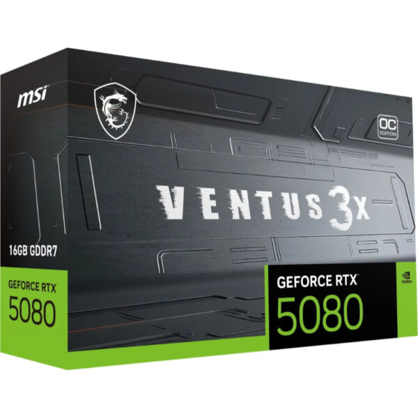 MSI RTX5080 Ventus 3X OC PLUS, 16 Go GDDR7 HDMI 3xDP