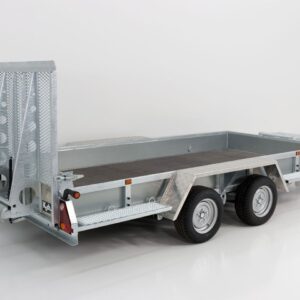 Remorque pour engins de chantier Variant Maxi Load 180×400 3,5t | Rampe | Plancher en bois
