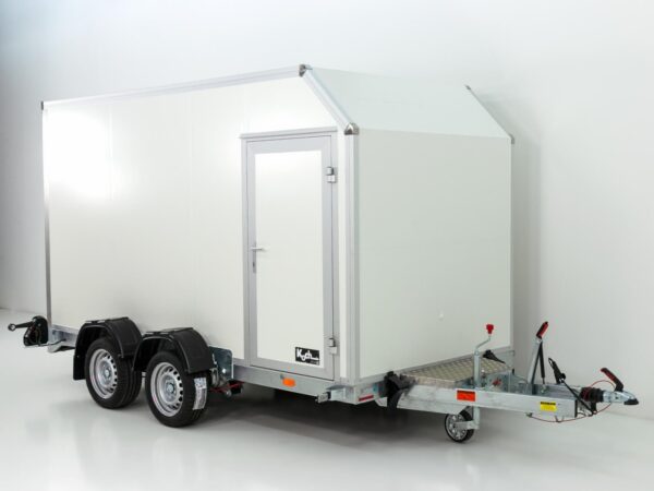 Remorque à caisse abaissable Vezeko 157x344cm hauteur : 190cm 2,7t | abaissable électriquement