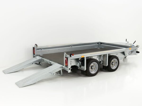 Remorque de chantier Ifor Williams GX105 HD 157×303 3,5t | rails de chargement