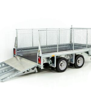 Remorque de chantier Ifor Williams GX105 HD 157×303 3,5t | rampe de chargement | grille