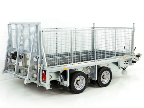 Remorque de chantier Ifor Williams GX105 HD 157×303 3,5t | rampe de chargement | grille