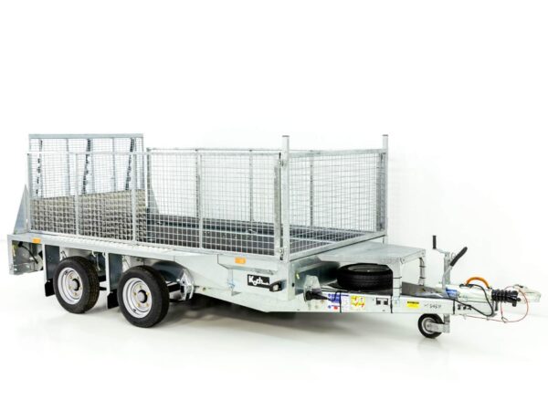 Remorque de chantier Ifor Williams GX105 HD 157×303 3,5t | rampe de chargement | grille