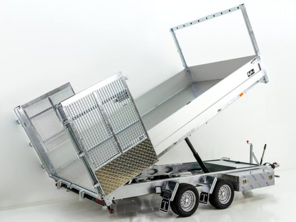 Remorque jumelée Multi-Heckkipper TT27-30 2,7 t | 183 x 309 x 40/120 cm | Tandem