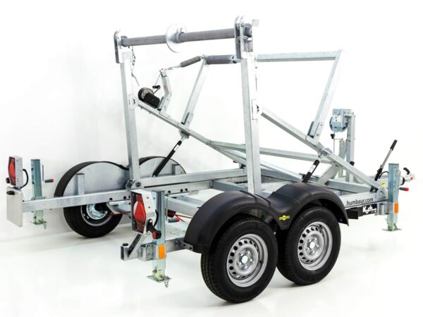 Remorque porte-enrouleur Humbaur KTA 160x280cm 3,5t | Treuil manuel