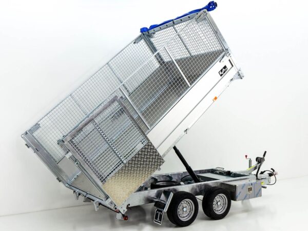Benne basculante arrière Twintrailer TT 30-30 3,0 t | 183 x 309 x 40/120 cm | Tandem | Filet