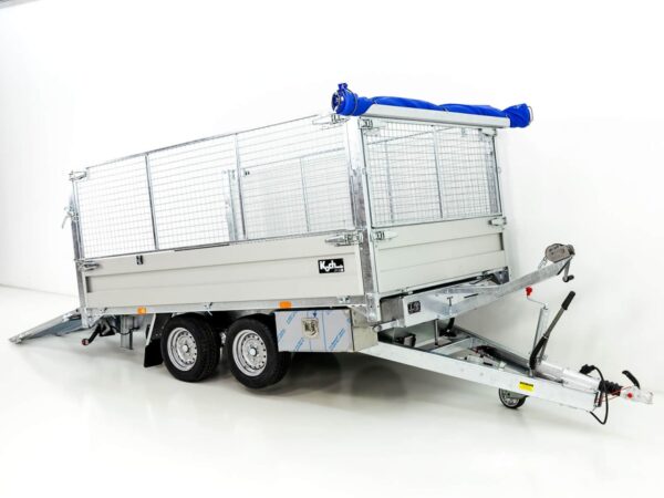 Benne basculante arrière Twintrailer TT 30-30 3,0 t | 183 x 309 x 40/120 cm | Tandem | Filet