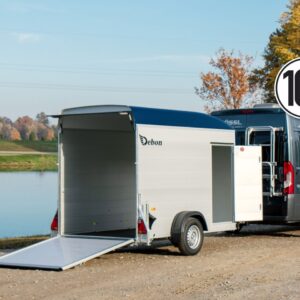 Étiquette à bagage Debon Cargo 148x295cm H: 190cm 1,3t | aluminium, polybug | porte | bleu