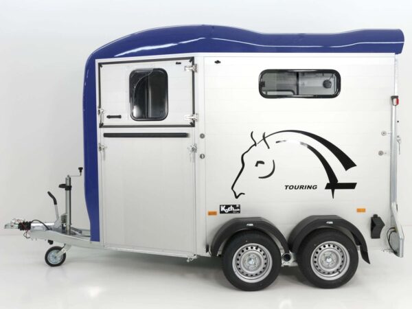 Remorque Cheval Liberté Touring Country | Sellerie | Sortie avant | Bleu