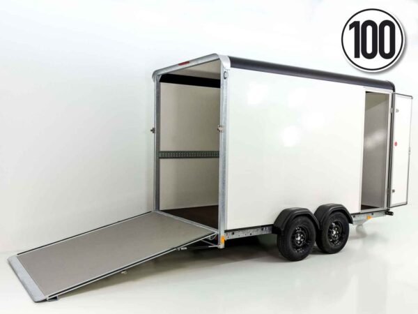 Remorque fourgon Henra 183x365cm H:220 3,5t | Rampe | Porte