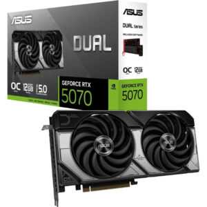 Carte graphique ASUS Dual RTX 5070 OC Edition, 12 Go de GDDR7, PCI-E 5.0, 8K