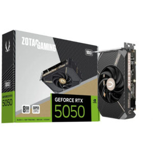 Carte graphique ZOTAC GeForce RTX 5050 SOLO 8 Go (DLSS 4, 3x DisplayPort, 1x HDMI 2.1)