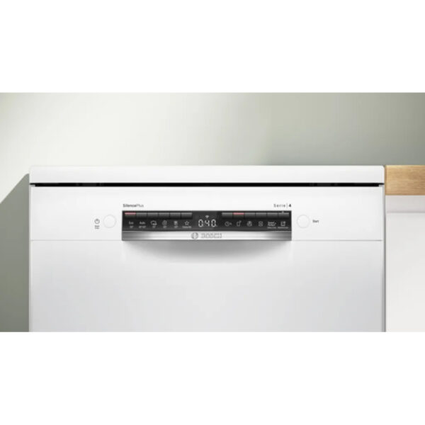 Lave-vaisselle pose libre Bosch 60 cm en acier inoxydable Série 4 SMS4EVW08E