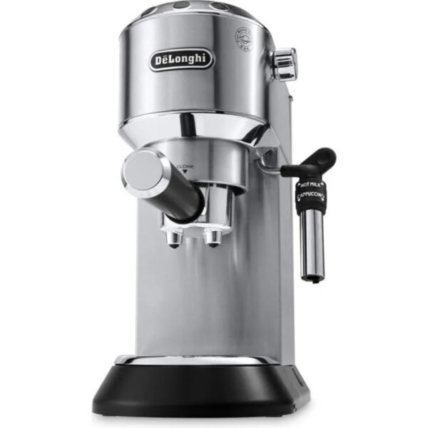 Machine à expresso DeLonghi Dedica Style, EC 685.M, avec mousseur à lait, 1,1 litre, acier inoxydable