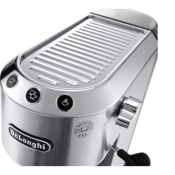 Machine à expresso DeLonghi Dedica Style, EC 685.M, avec mousseur à lait, 1,1 litre, acier inoxydable