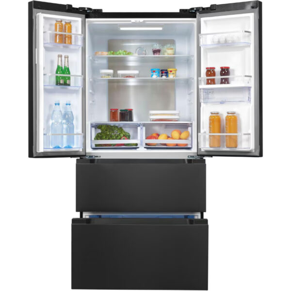 Réfrigérateur-congélateur autonome Exquisit FD490-160-WS-200E, 84 cm de large, 506 L