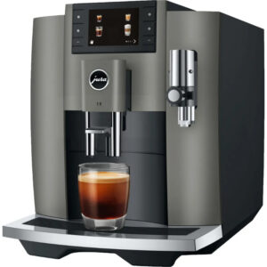Machine à café entièrement automatique JURA E8 Dark Inox (EC)