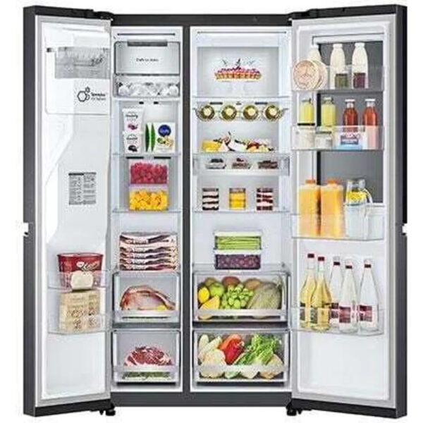 Réfrigérateur combiné côte à côte LG GSXV90MCDE, 91 cm de large, 635 L, NoFrost