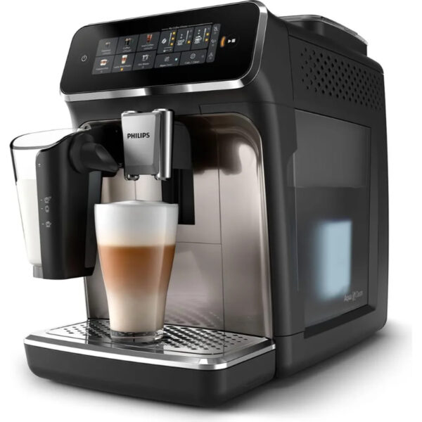 Machine à café entièrement automatique PHILIPS EP3347/90 Series 3300 LatteGo 6 spécialités de café, noire
